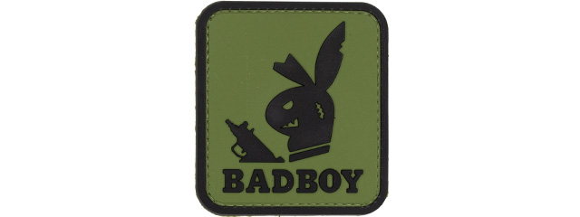 Bad Boy with Gun PVC Patch (Color: OD Green)