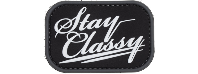 "Stay Classy" Swat PVC Patch (Color: Black)