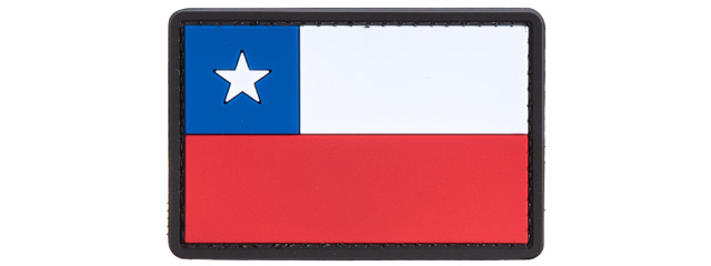 Chile Flag PVC Patch (Color: Red / Blue / White)