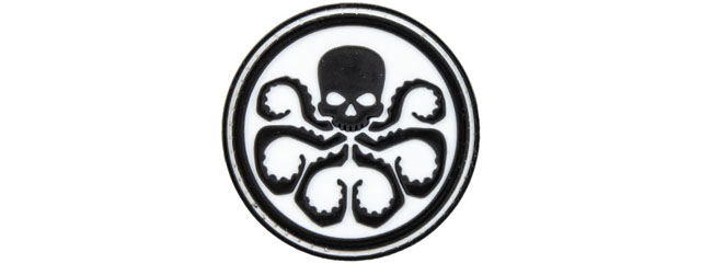 Hydra Logo PVC Morale Patch (Color: Black / White)