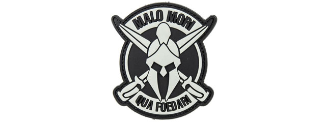"Malo Mori Qua Foedari" PVC Morale Patch (Color: Black)
