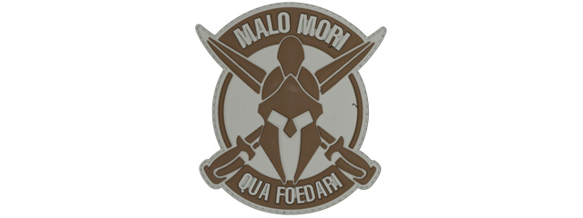 Malo Mori Qua Foedari PVC Patch (Color: Gray)