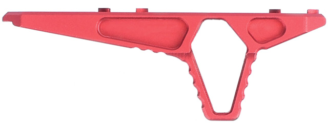 Ranger Armory Angled Hand-Stop for KeyMod and M-LOK (Color: Red)