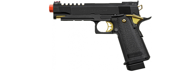 Tokyo Marui Hi-Capa 5.1 Gold Match Custom Gas Blowback Airsoft Pistol (BLACK/GOLD)