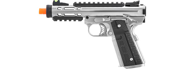 WE-Tech Galaxy 1911 Gas Blowback Airsoft Pistol (Color: Silver Slide w/ Silver Lower)