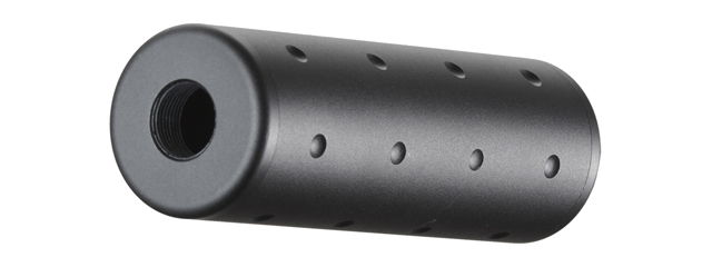 Atlas Custom Works 14mm Negative Zephyr Mock Suppressor (Color: Black)