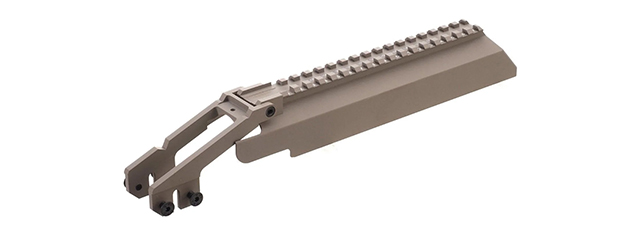 Atlas Custom Works B-33 Articulating AK Dust Cover for AK Series Airsoft AEG Rifles (Color: Desert Tan)