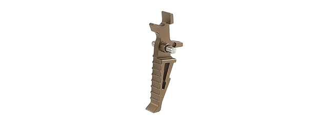 Atlas Custom Works CNC Aluminum Racing Trigger for M4 Airsoft AEG Rifles (Color: Flat Dark Earth)