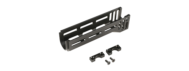 Atlas Custom Works AKM Lower Aluminum Handguard for LCT, GHK, DBoys AK Series Airsoft Rifles (Color: Black)