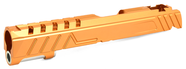 Airsoft Masterpiece Custom "Diva" Aluminum Standard Slide for Hi-Capa/1911 Gas Blowback Pistols (Color: Orange)