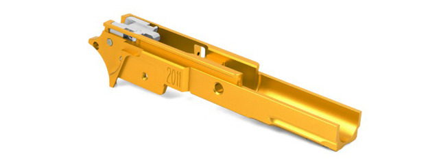 Airsoft Masterpiece 2011 3.9 Aluminum Frame w/ Rail for Hi-Capa (Color: Gold)