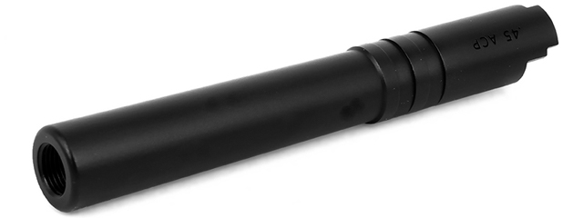 Airsoft Masterpiece .45 ACP Steel Threaded Fixed Outer Barrel for Hi-Capa 5.1 (Color: Black)