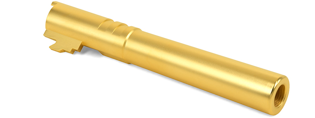 Airsoft Masterpiece .45 ACP Steel Threaded Fixed Outer Barrel for Hi-Capa 5.1 (Color: Gold)
