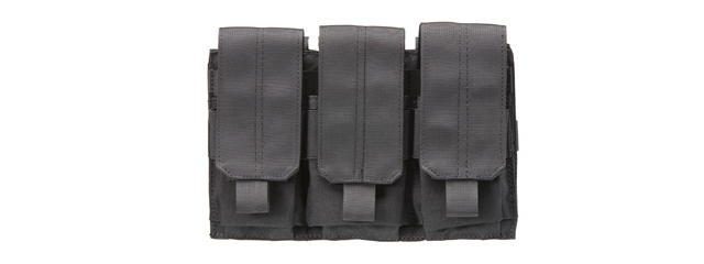 Code 11 Molle Ready Triple M4 Magazine Pouch (Color: Black)