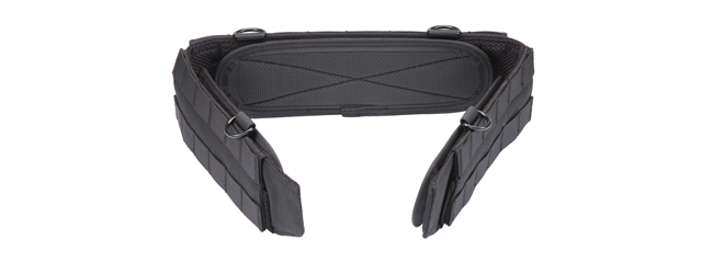 Code 11 Molle Slim Tactical Battle Belt (Color: Black)