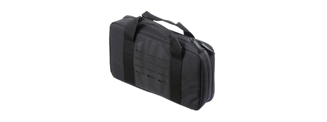 Code 11 13 Inch Pistol Bag with Laser Cut Molle Panel (Color: Black)