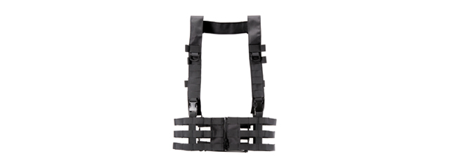 Lancer Tactical Low Profile Chest Rig (Color: Black)