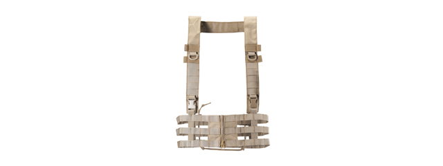 Lancer Tactical Low Profile Chest Rig (Color: Tan)