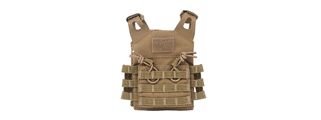 Mini Tactical Vest Ornament (Color: Coyote Brown)