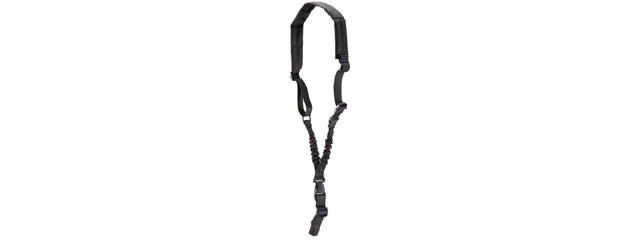 Lancer Tactical Heavy Duty Foam Padded Single Point Sling w/ QD Buckle (Color: Black)