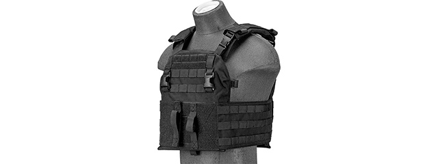 Lancer Tactical Quick Depart Plate Carrier (Color: Black)