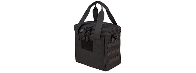 Lancer Tactical Nylon Pistol Range Bag (Color: Black)