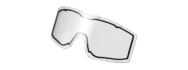 Lancer Tactical Double Pane Replacement Lens for CA-223 Goggles (Color: Clear)