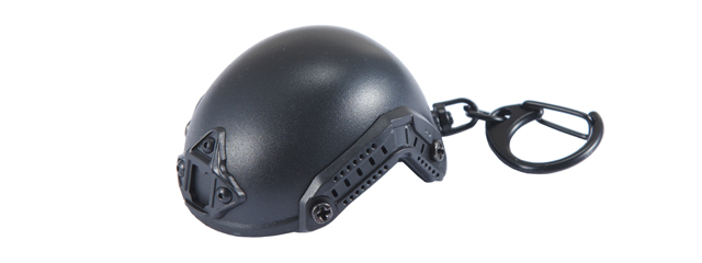 Tactical Detachable Mini Helmet Keychain Bottle Opener (Color: Black)