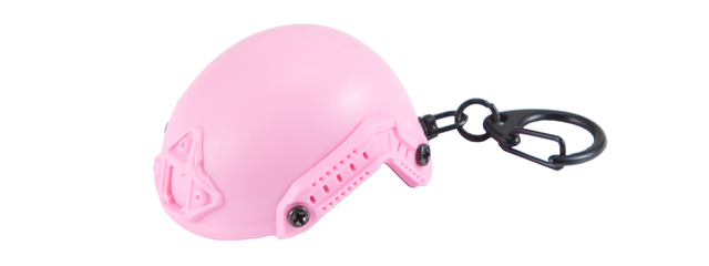 Tactical Detachable Mini Helmet Keychain Bottle Opener (Color: Pink)