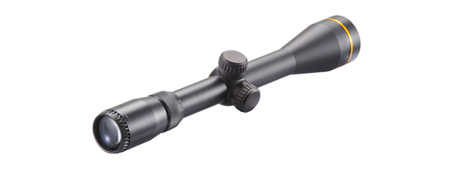 Lancer Tactical 3-9x40 Scope with Gold Ring and Mount (Color: Black) - Click Image to Close