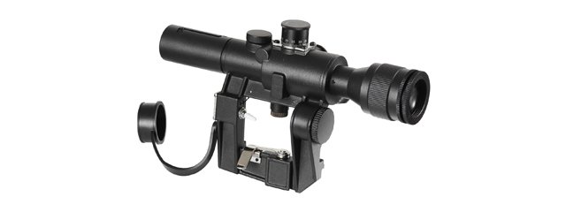 Illuminated 4x26 PSO-1 Scope for SVD Series Airsoft Rifles (Color: Black)