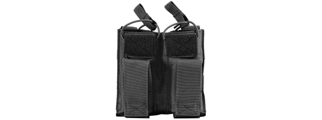 Lancer Tactical Double M4 / Pistol Magazine Pouch (Color: Black)