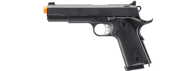 Double Bell M1911 Green Gas Blowback Airsoft Pistol w/ Silver Accents (Color: Black)