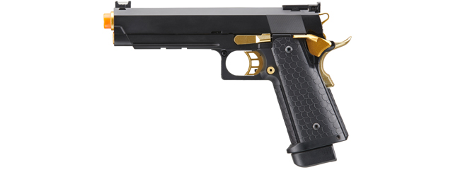 Double Bell Co2 Hi-Capa 5.1 Gas Blowback Pistol with Gold Hammer