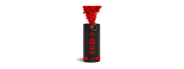 Enola Gaye Eg18 High Output Airsoft Wire Pull Large Smoke Grenade (Color: Red)