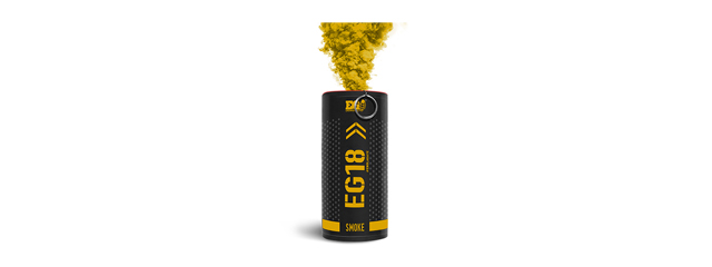 Enola Gaye EG18 High Output Airsoft Wire Pull Large Smoke Grenade (Color: Yellow)