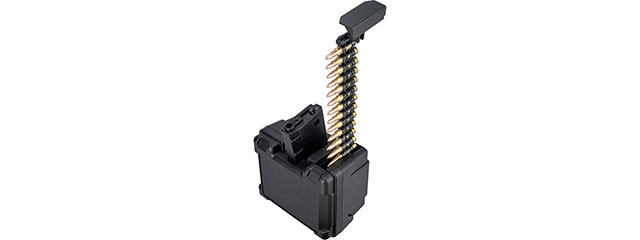 Golden Eagle 2600 Round Auto Winding LMG Magazine for GE66 (Color: Black)