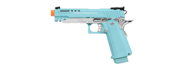 G&G GPM1911 CP Gas Blowback Airsoft Pistol (Color: Macaron Blue)