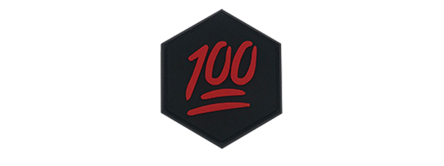 Hex PVC Patch 100 Points Emoji
