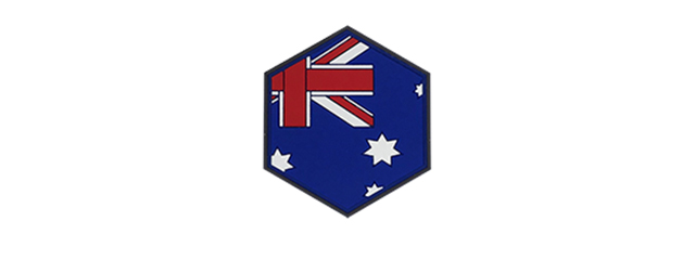 Hexagon PVC Patch Australia Flag
