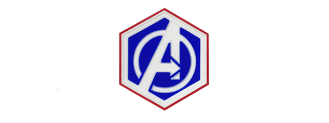 Hexagon PVC Patch Avengers Logo