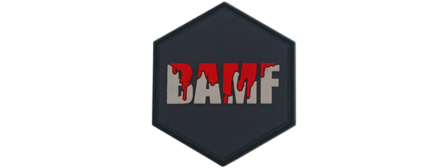 Hexagon PVC Patch "BAMF"