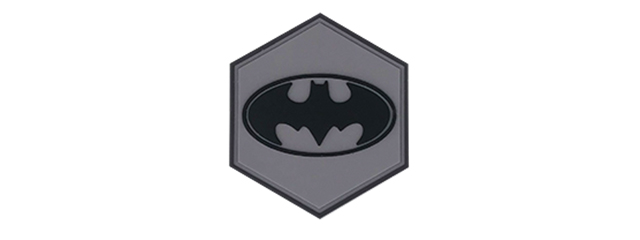 Hexagon PVC Patch Batman Logo