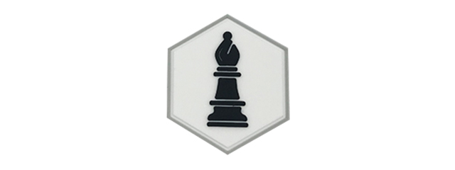 Hex PVC Patch Black Bishop Chess Piece