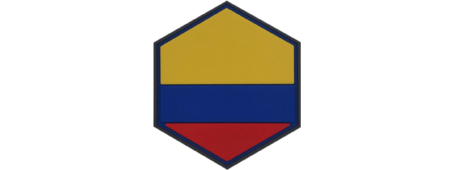 Hexagon PVC Patch Columbia Flag