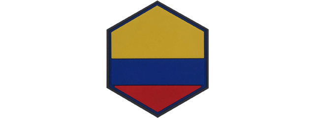 Hexagon PVC Patch Columbia Flag