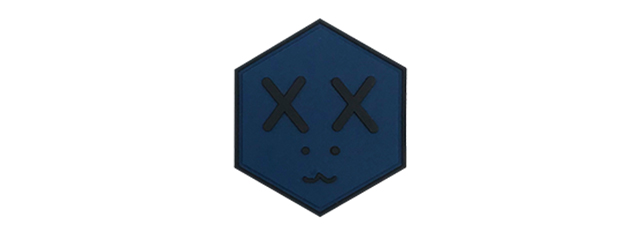 Hexagon PVC Patch Dead Face (Color: Dark)