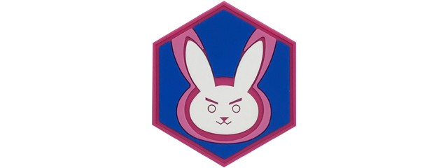 Hexagon PVC Patch Overwatch D.VA Emblem