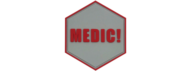 Hexagon PVC Patch "Medic!"