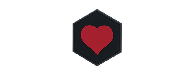 Hex PVC Patch "In a Relationship" Heart